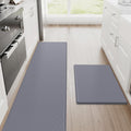 StepRite Kitchen Mats 2PCS Cushioned Anti-Fatigue Rug Set - Grey