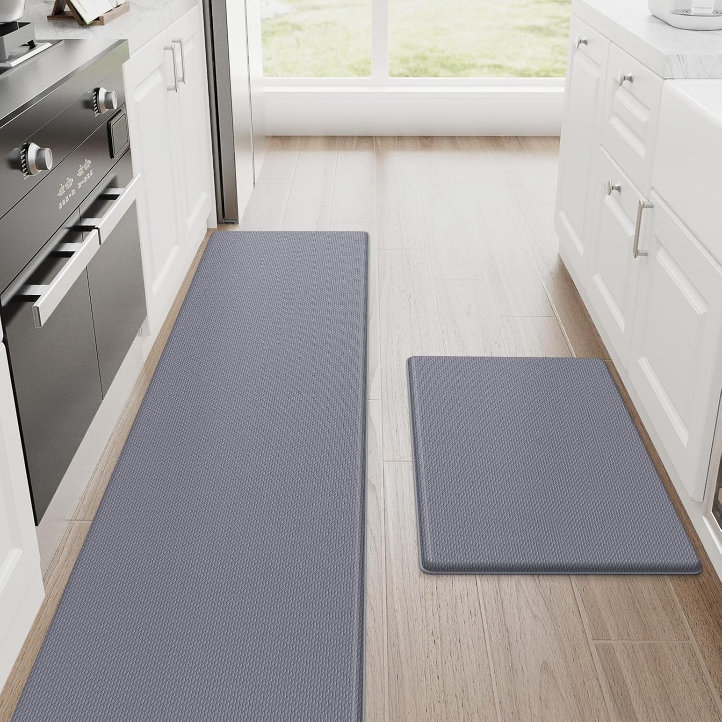 StepRite Kitchen Mats Set - Cushioned Anti Fatigue Rugs for Home