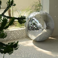 24in Large Disco Ball Mirror - Bright Reflective Party Decor