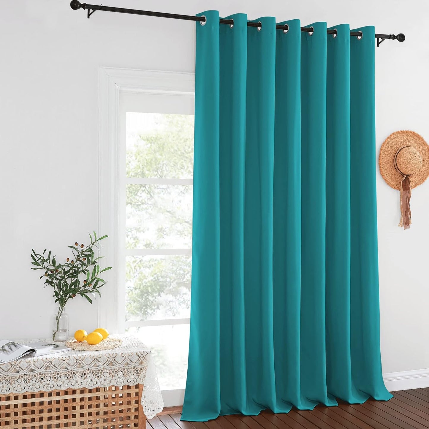 NICETOWN Extra Wide Blackout Sliding Door Curtain for Privacy