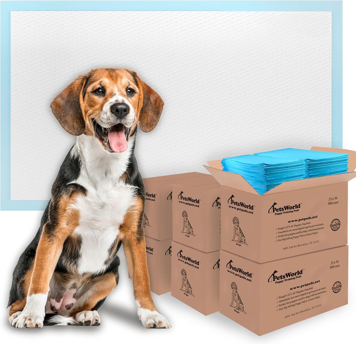 Puppy Pads for Dogs, 23x36 Inch, 1800 Count - Super Absorbent