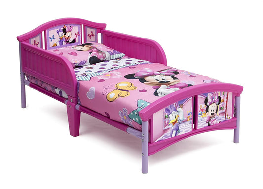 Delta Children Plastic Toddler Bed with Disney Minnie Mouse Design
