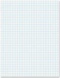 Ampad 8.5 in x 11 in White Quad Pad - Drafting Graph Paper