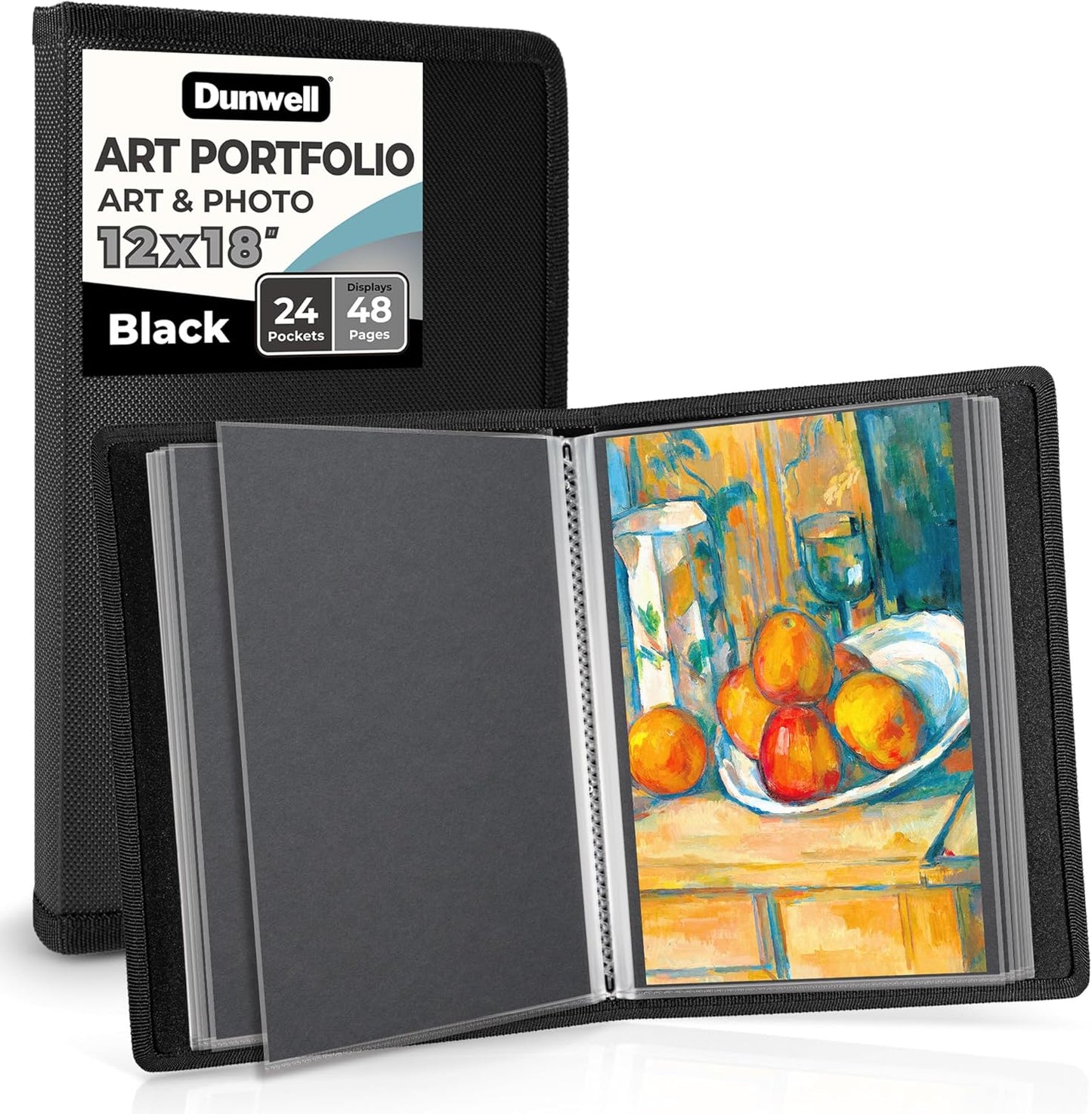 Dunwell 12x18 Art Portfolio Binder for Artwork Storage and Display