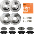Front & Rear Brake Kit for 2011-2016 Hyundai Elantra - Cross-Drilled