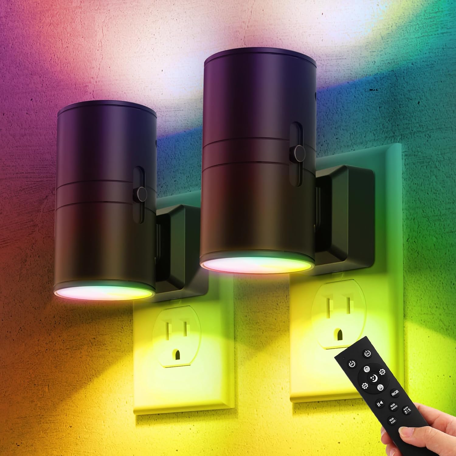 Briignite Night Lights Plug into Wall with Remote Control
