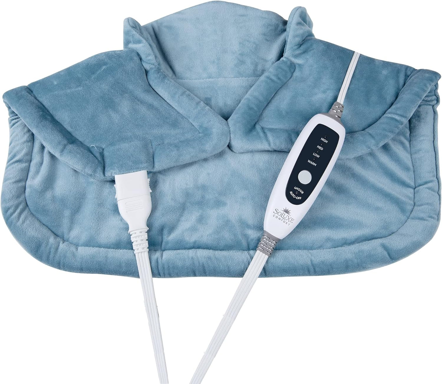 SOLUXE Weighted Heating Pad: Soothes With 4 Heat Settings