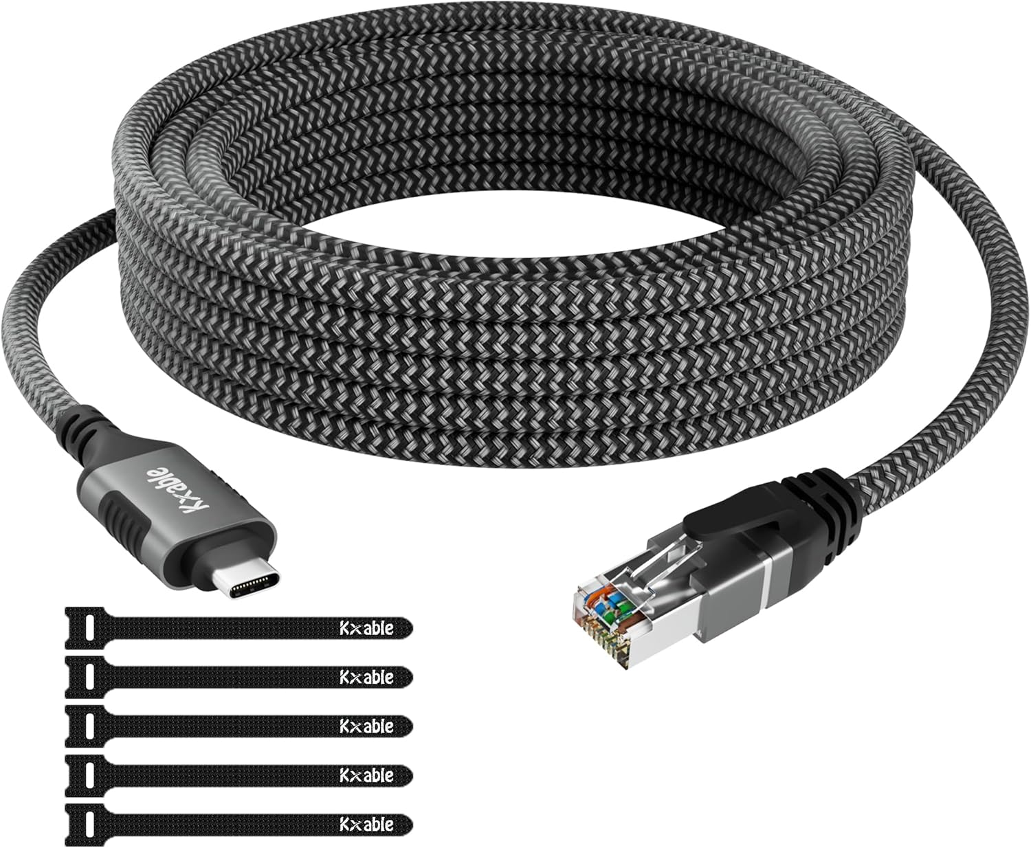 High-Speed USB C to Ethernet Cable - Stable Gigabit Connection