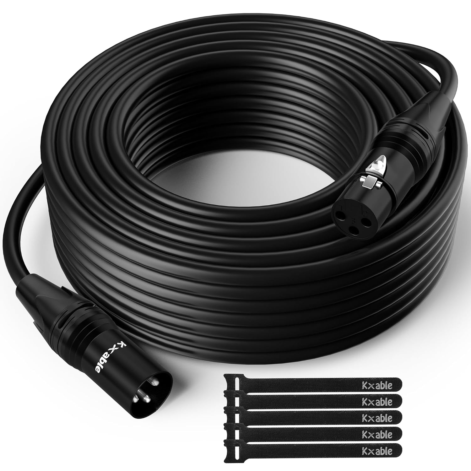 XLR Microphone Cable 150 Feet for Hi-Fi Sound Quality and Durability