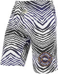 Zubaz NFL Adult Unisex Z88 Zebra Short for Casual and Gym Wear