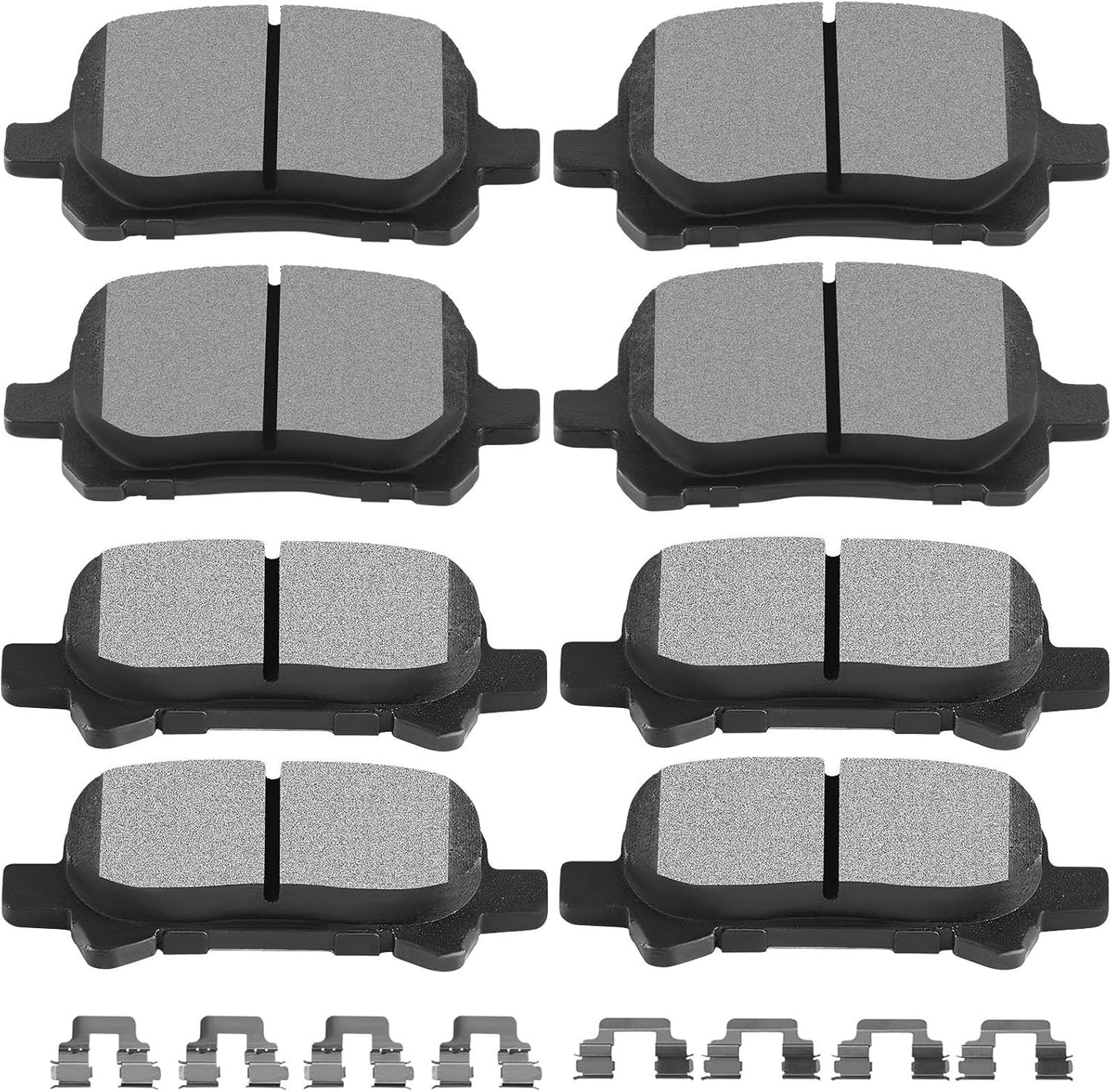SCITOO Front Rear Disc Brake Pad Set for Toyota Vehicles