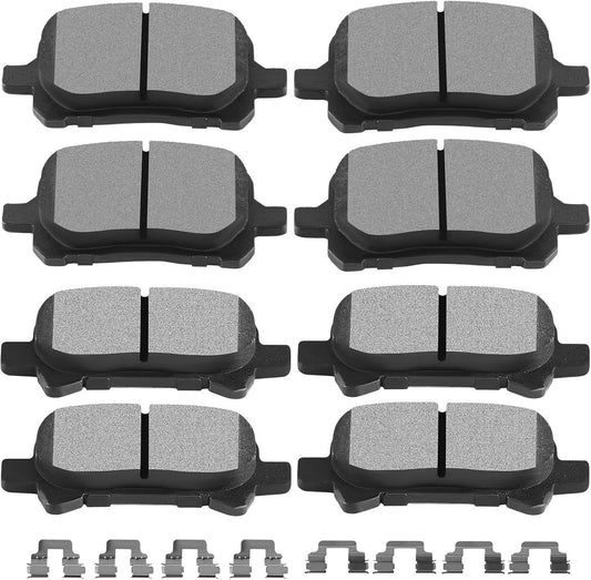 SCITOO Front Rear Disc Brake Pad Set for Toyota Vehicles