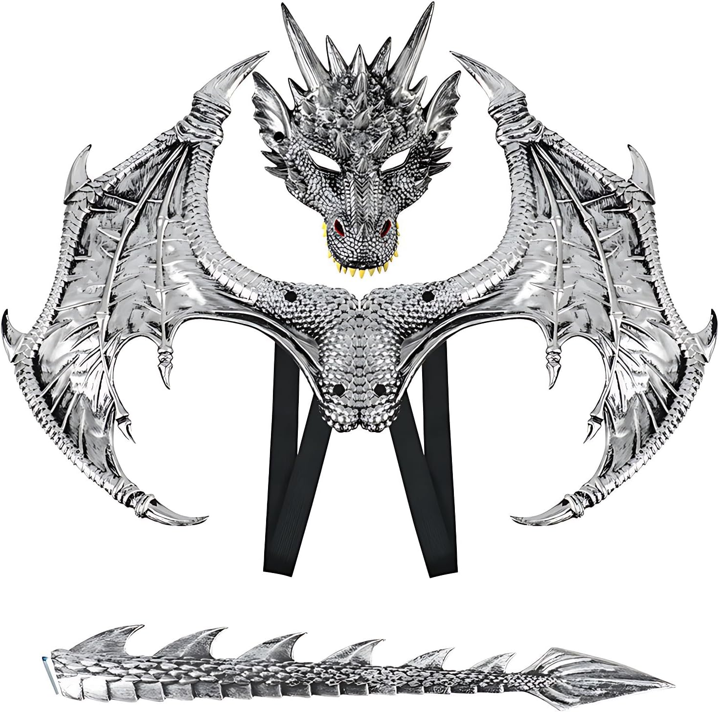 Alodidae Dragon Costumes Set with Devil Wings and Dino Mask