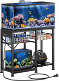 20-29 Gallon Aquarium Stand with 6 ft Power Strip - Sturdy 400 lb