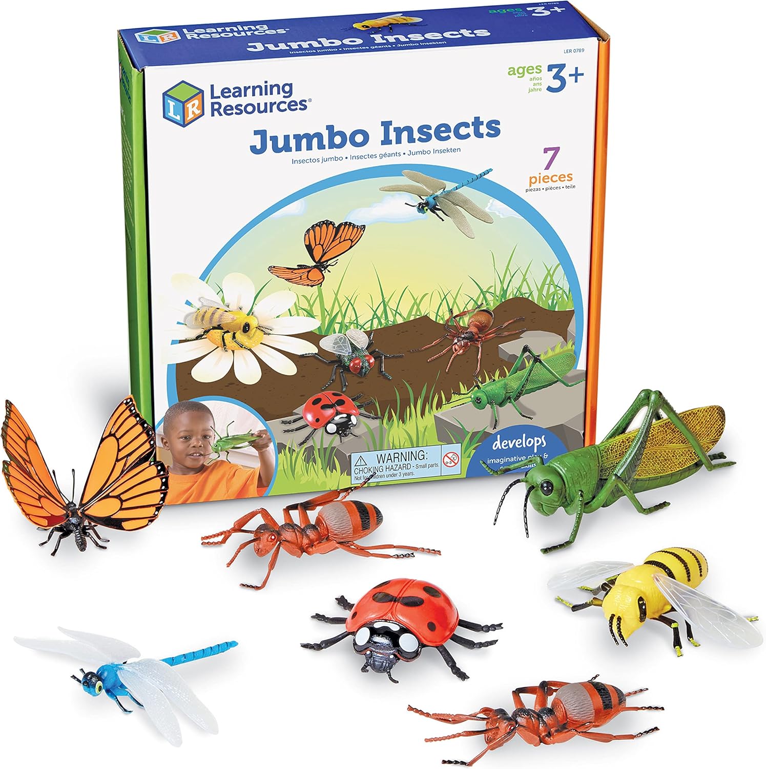 Realistically Detailed Insects Set for Imaginative Play and Learning