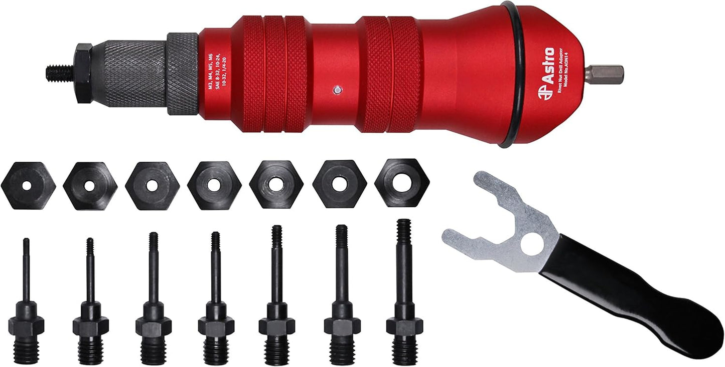 Astro Pneumatic Tool ADN14 Rivet Nut Drill Adapter Kit Review