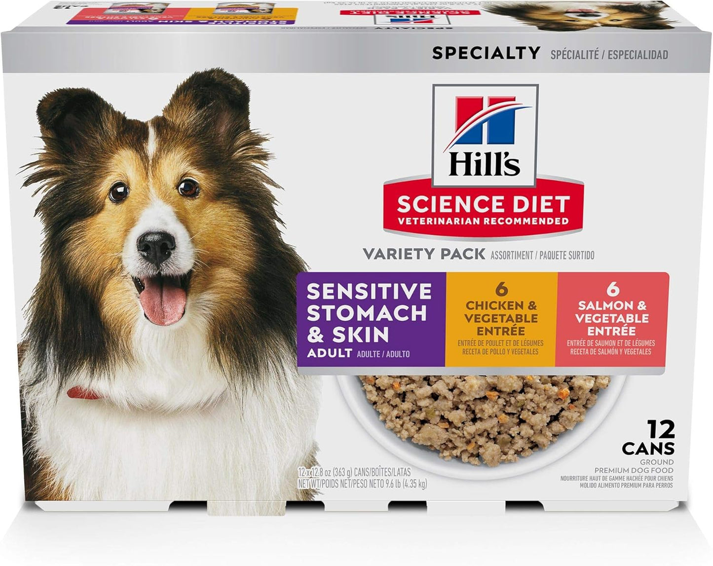 Hill's Science Diet Sensitive Stomach & Skin Wet Dog Food Pack