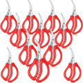 Gisafai 30 Pcs Kitchen Seafood Scissors for Crab Legs - Bulk Red Set