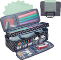 Double Layer Carrying Case with Mat Pocket for Cricut Maker 3 - Travel
