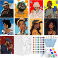 Pre Drawn Canvas Set 10 Pack 8x10 in - Sip and Paint Party Canvases