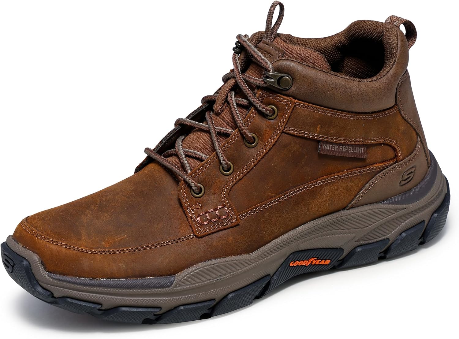Skechers USA Men's Respected-Boswell Mid Top Leather Shoes