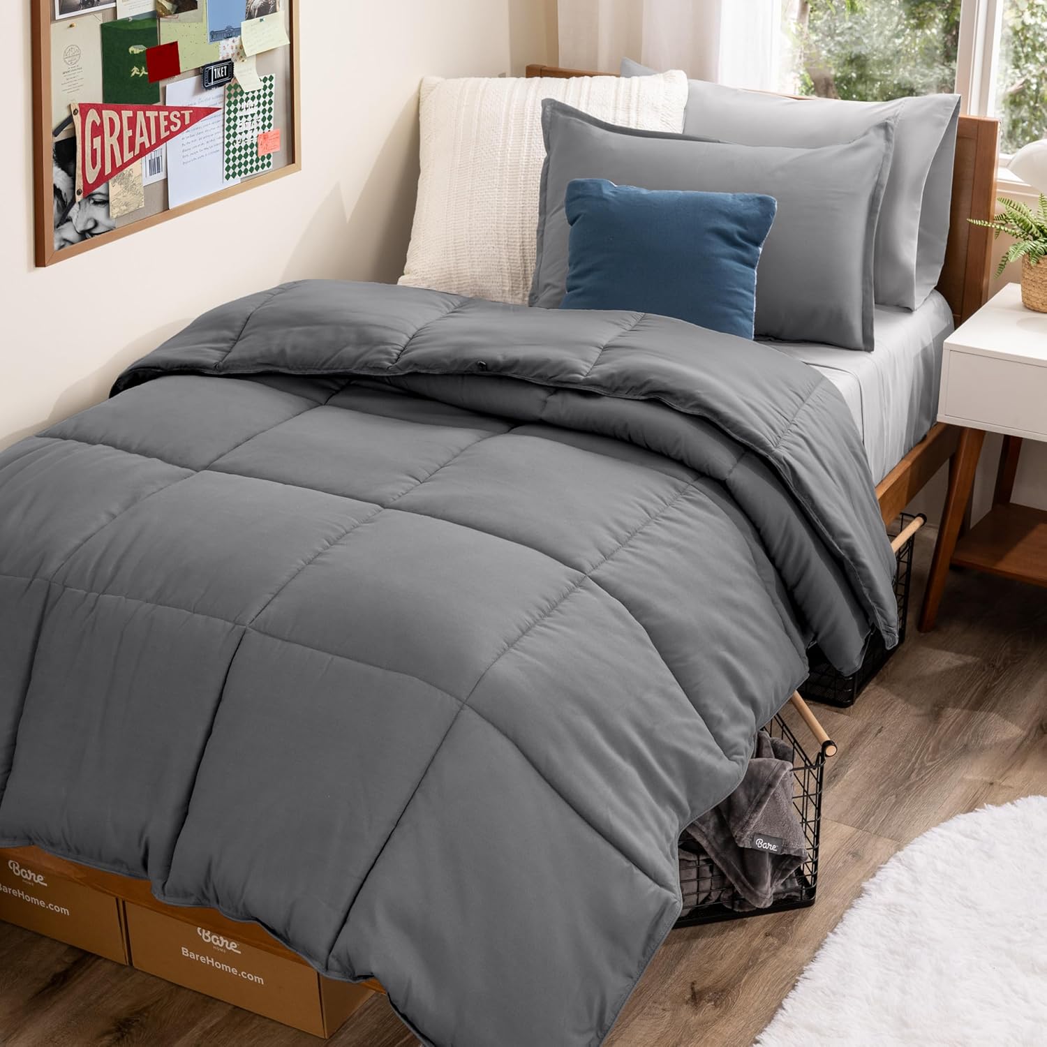 Bare Home Bed-in-A-Bag 5 Piece Comforter Set for Twin XL