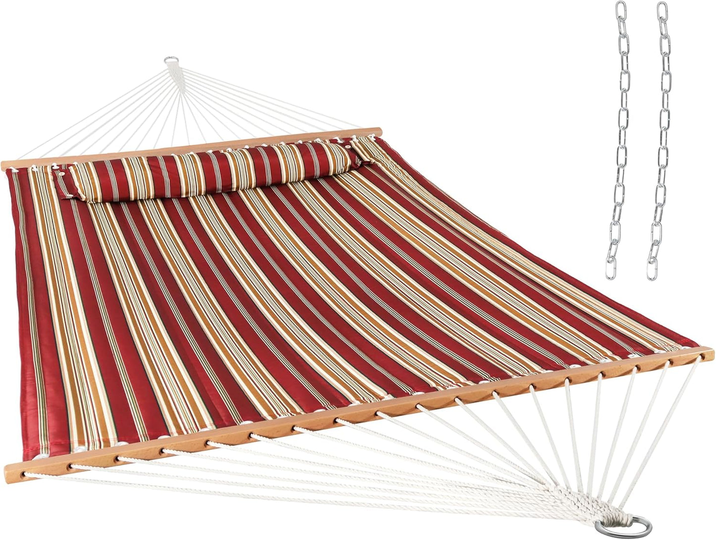 Sunnydaze Quilted Outdoor Hammock - Heavy-Duty 450-Pound Capacity