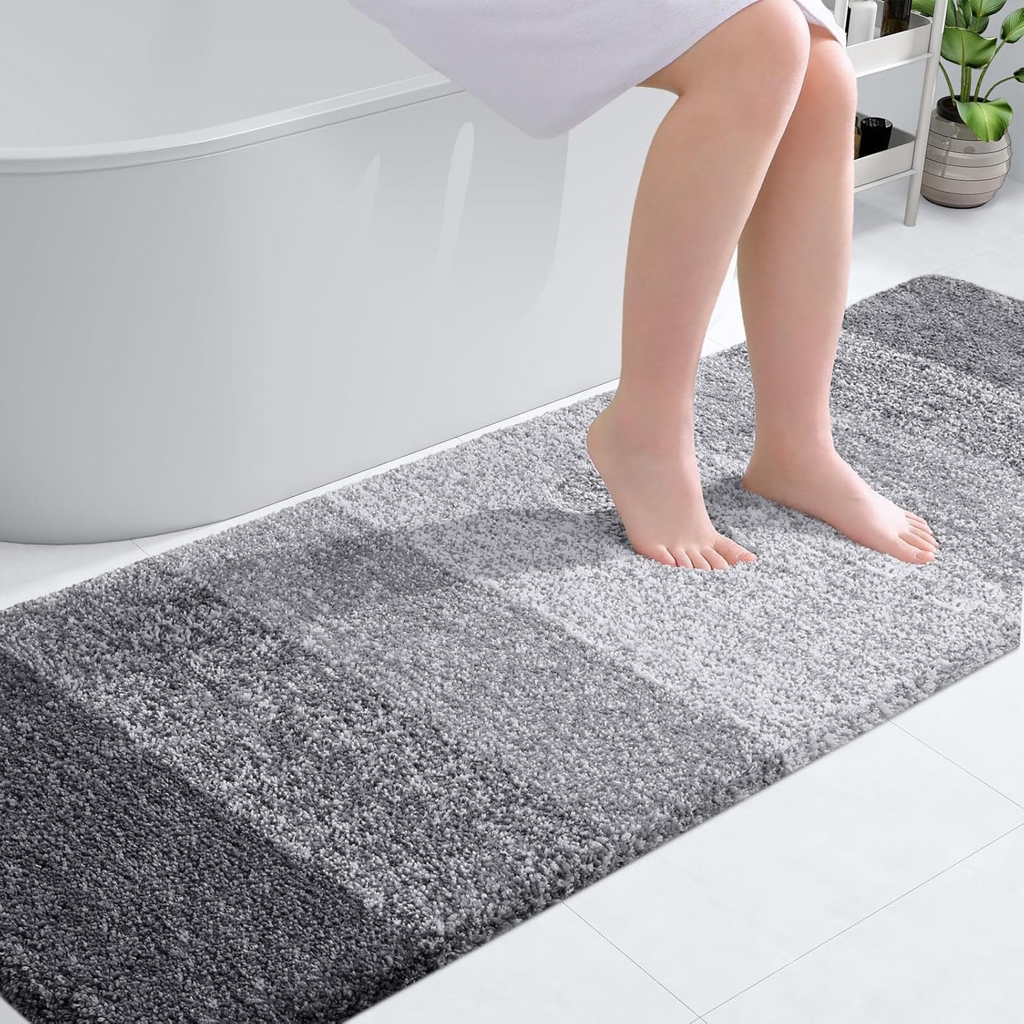 Extra Soft Microfiber Bathroom Rug Mat 70x24 for Comfort