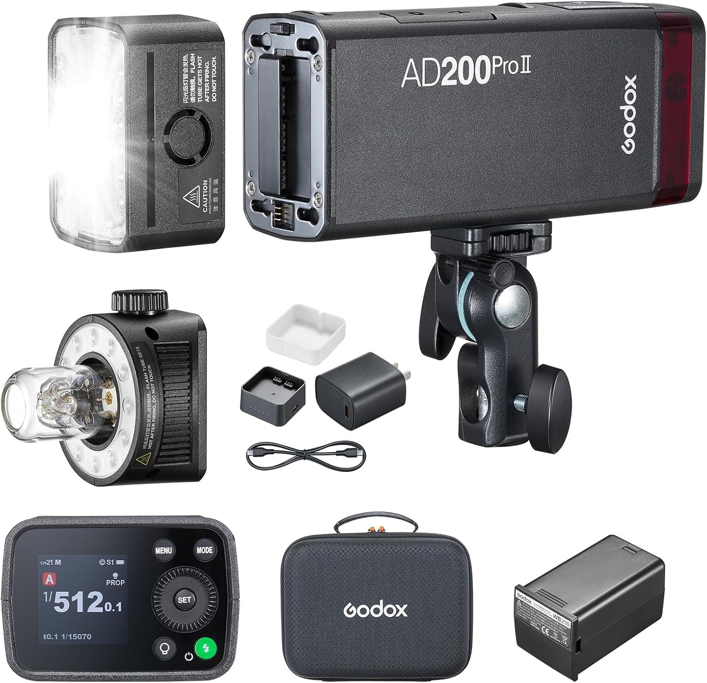 Godox AD200Pro II Outdoor Speedlite with 200Ws Power and TTL