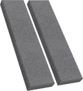 2 Pack 2 in Thick Acoustic Panels 47.24 in x 11.81 in - Heather Grey