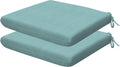 Honeycomb Outdoor Seat Pads 18 x 17.5 in - Comfortable Coastal Blue