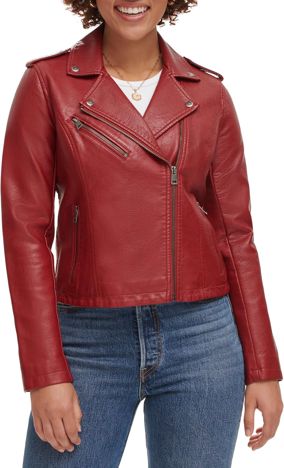 Levi's Women's Classic Faux Leather Moto Jacket for Every Occasion