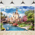 12x10ft Fantasy Castle Garden Backdrop for Photography - Storybook