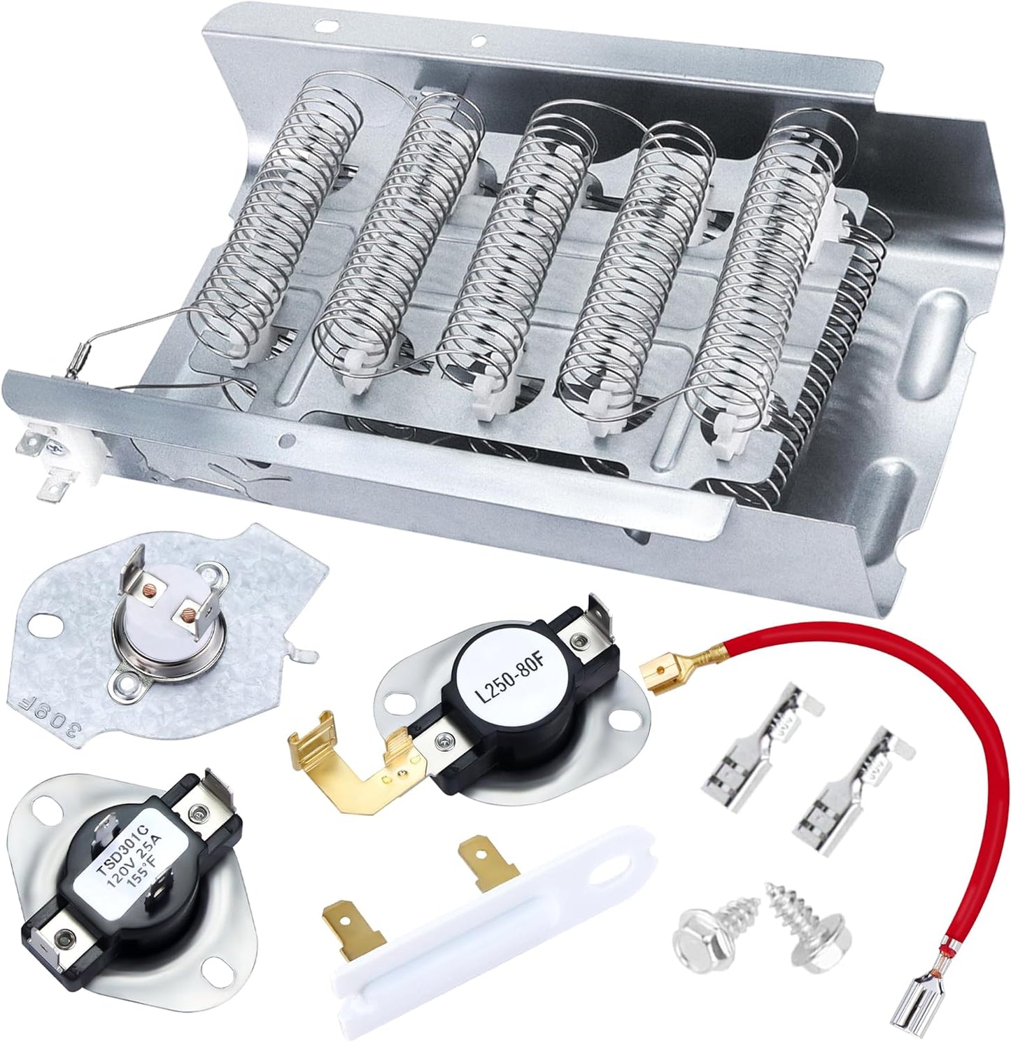 Heating Element Thermostat Fuse Kit for Dryer by Romalon | APPLIANCEMATE