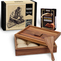 Wooden Pizza Dough Proofing Box 16 x 12 - Natural Acacia Wood