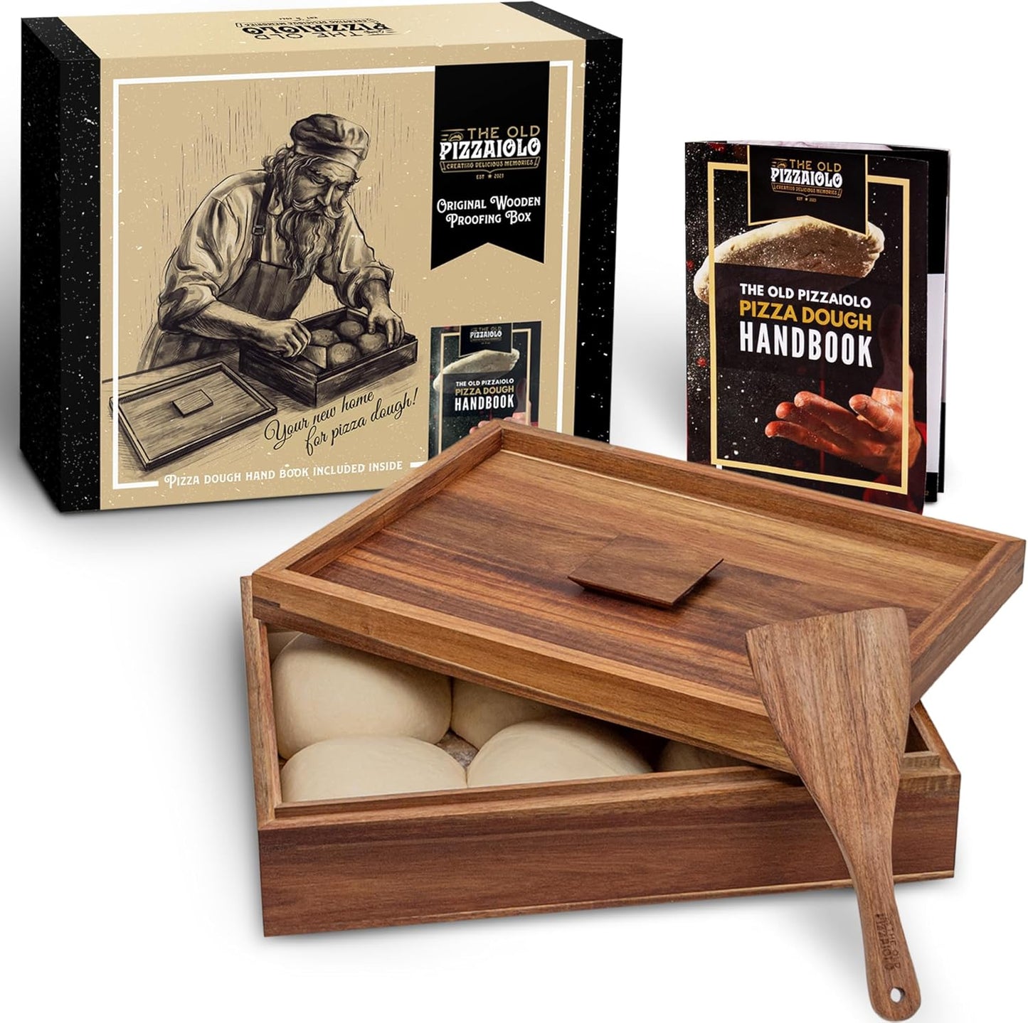 Wooden Pizza Dough Proofing Box for Artisan Baking Needs
