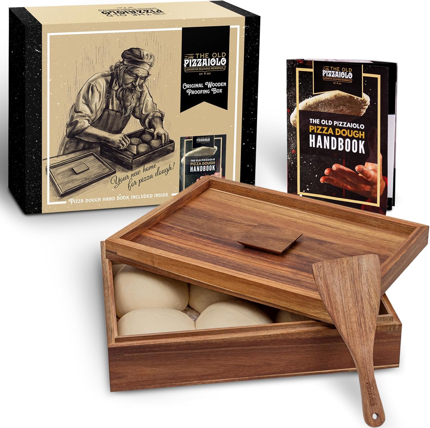 Wooden Pizza Dough Proofing Box for Artisan Baking Needs
