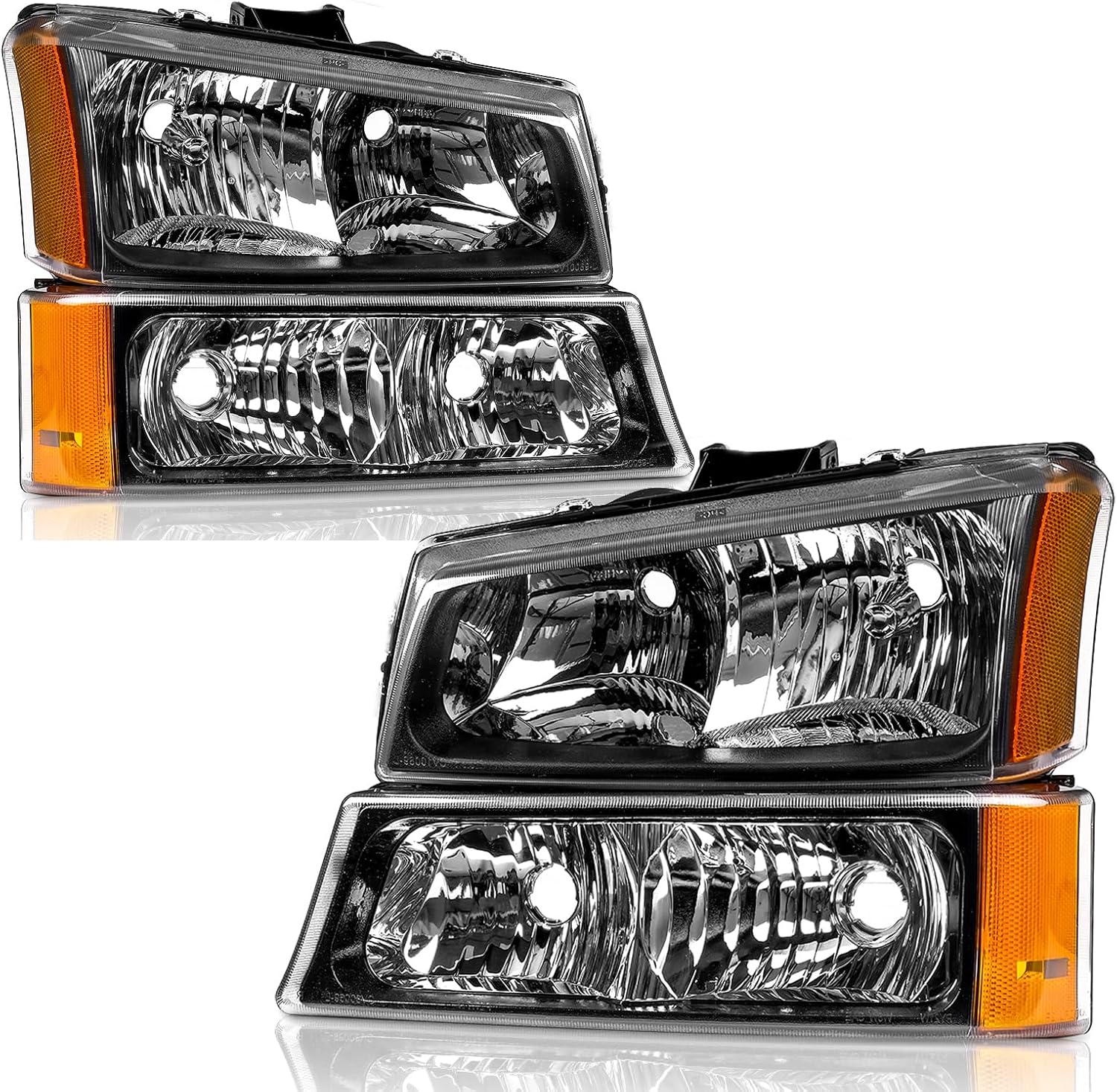 Headlights Assembly for 2003-2006 Chevy Silverado & Avalanche