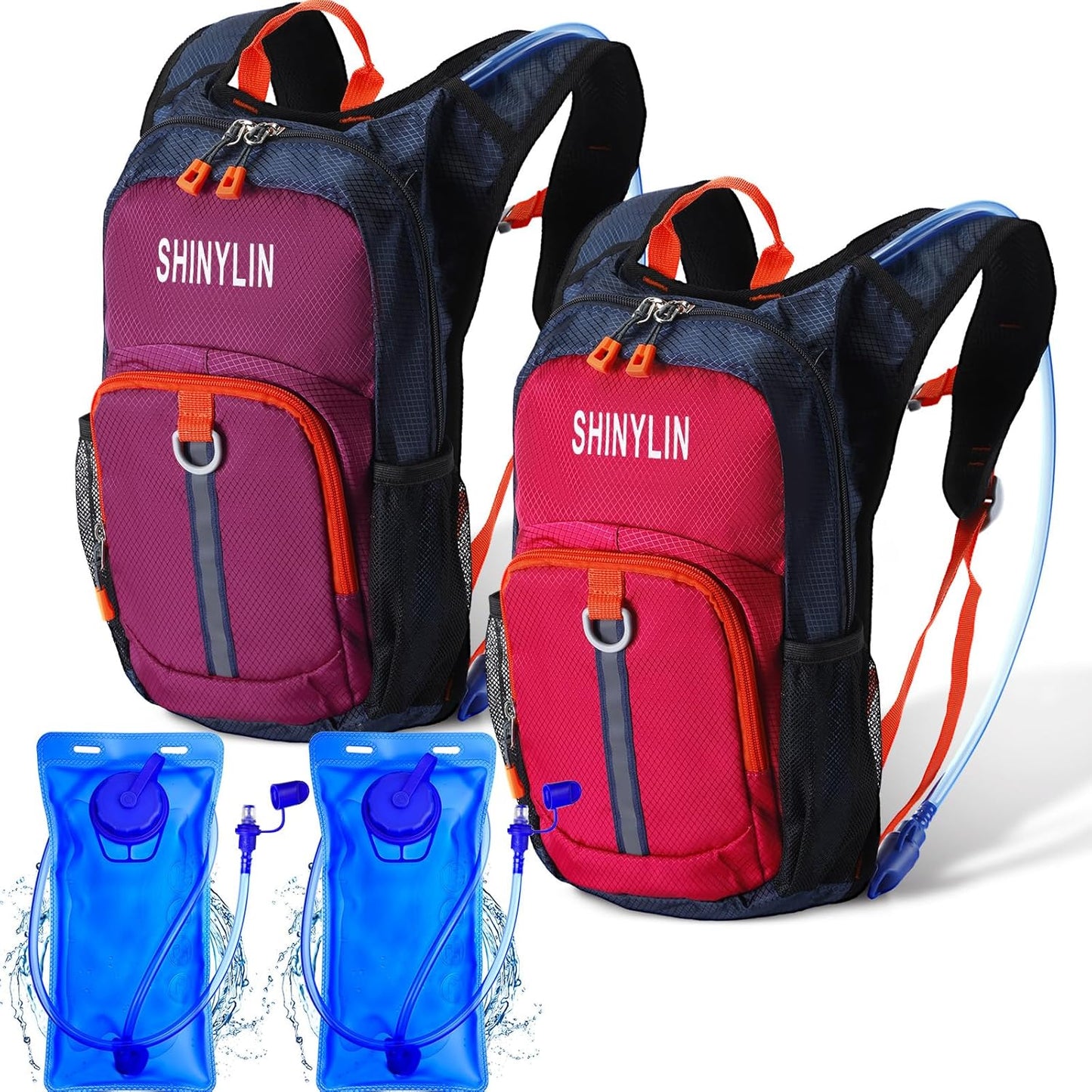 Kids Hydration Backpack Set with 1.5L Bladder for Outdoor Fun