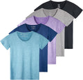 Real Essentials Women's Dry Fit Tech Stretch Short-Sleeve T-Shirt
