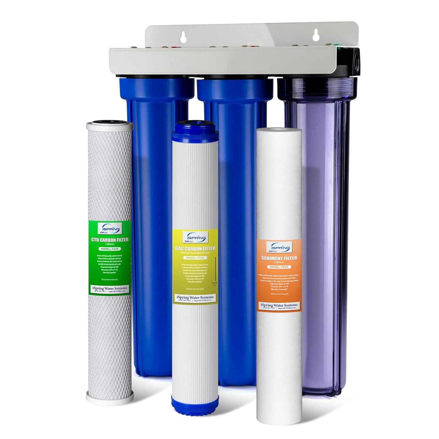 iSpring Whole House Water Filter System for Pure Water Quality