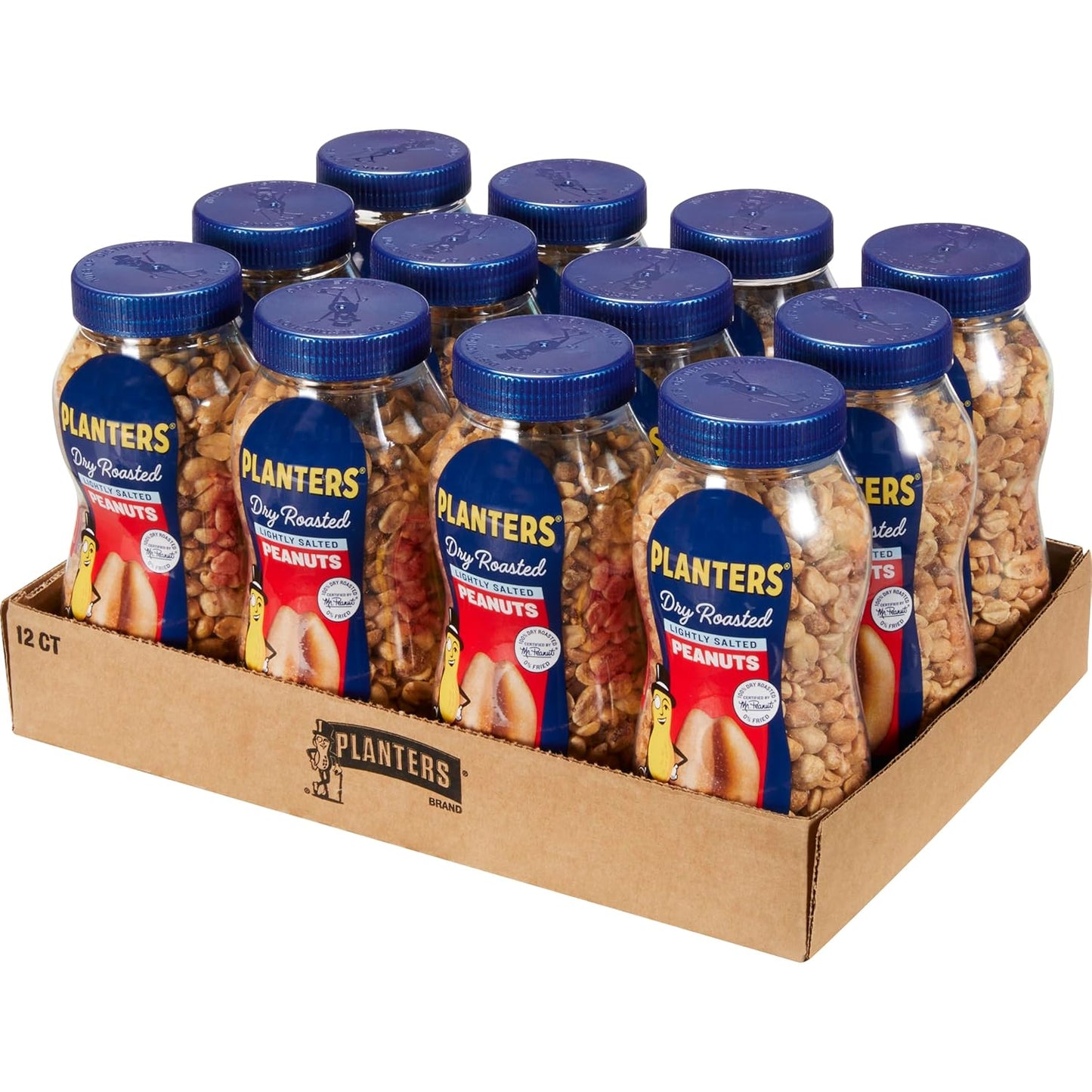 PLANTERS Dry Roasted Peanuts - Lightly Salted Snack Mix 12 Pack