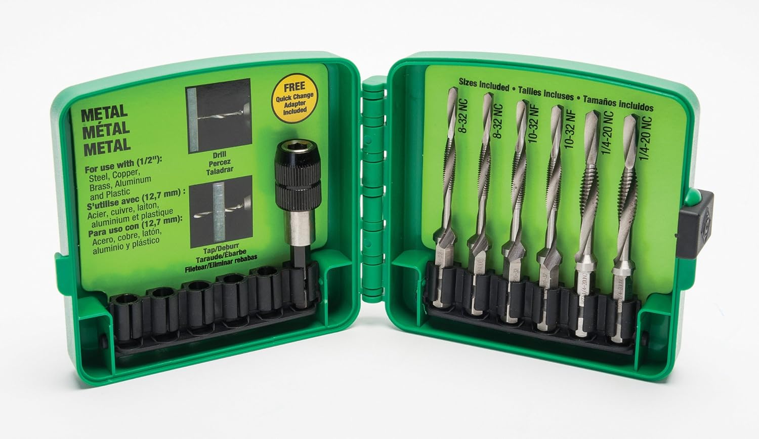 Greenlee LDTAPKIT Drill Tap Countersink Set for Fast Tapping