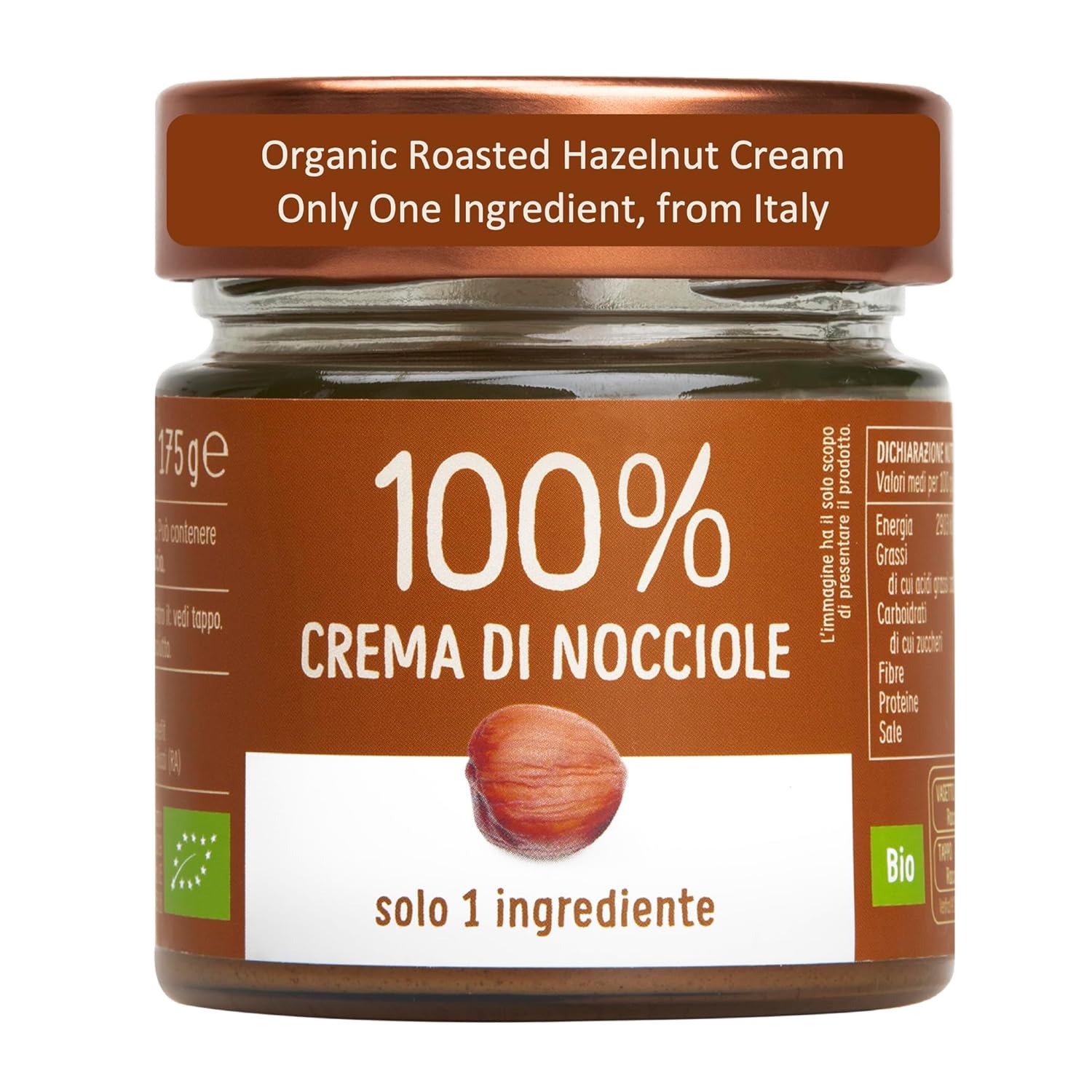 Organic Roasted Hazelnut Cream - Pure, Vegan, and Delicious