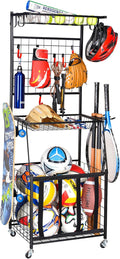 Sports Equipment Storage Rack for Garage - Vertical Ball & Gear
