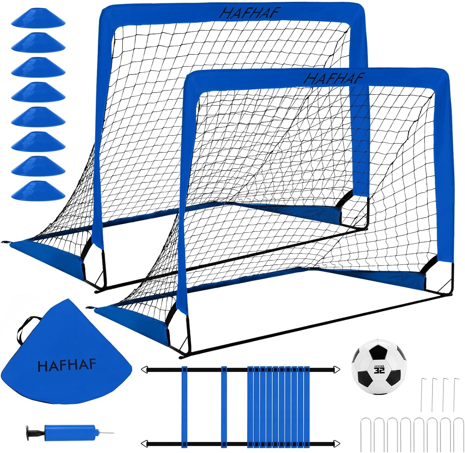 Portable Soccer Goals for Kids - HAFHAF 4x3 ft Soccer Set