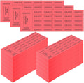 Raffle Ticket Sheets 2000 Count - 25 Bid Tickets per Sheet (Red)