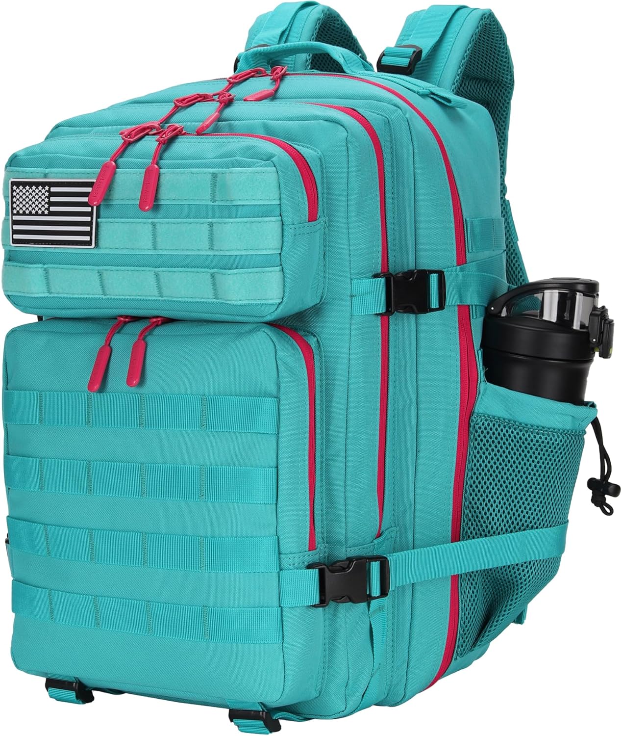 25L Tactical Military Backpack for Men and Women - Neon Teal