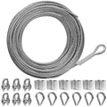 1/4ft Wire Rope 50FT Stainless Steel Cable Kit - Durable Outdoor Use