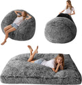 MAXYOYO Giant Bean Bag Chair Bed - Convertible Beanbag to Bed